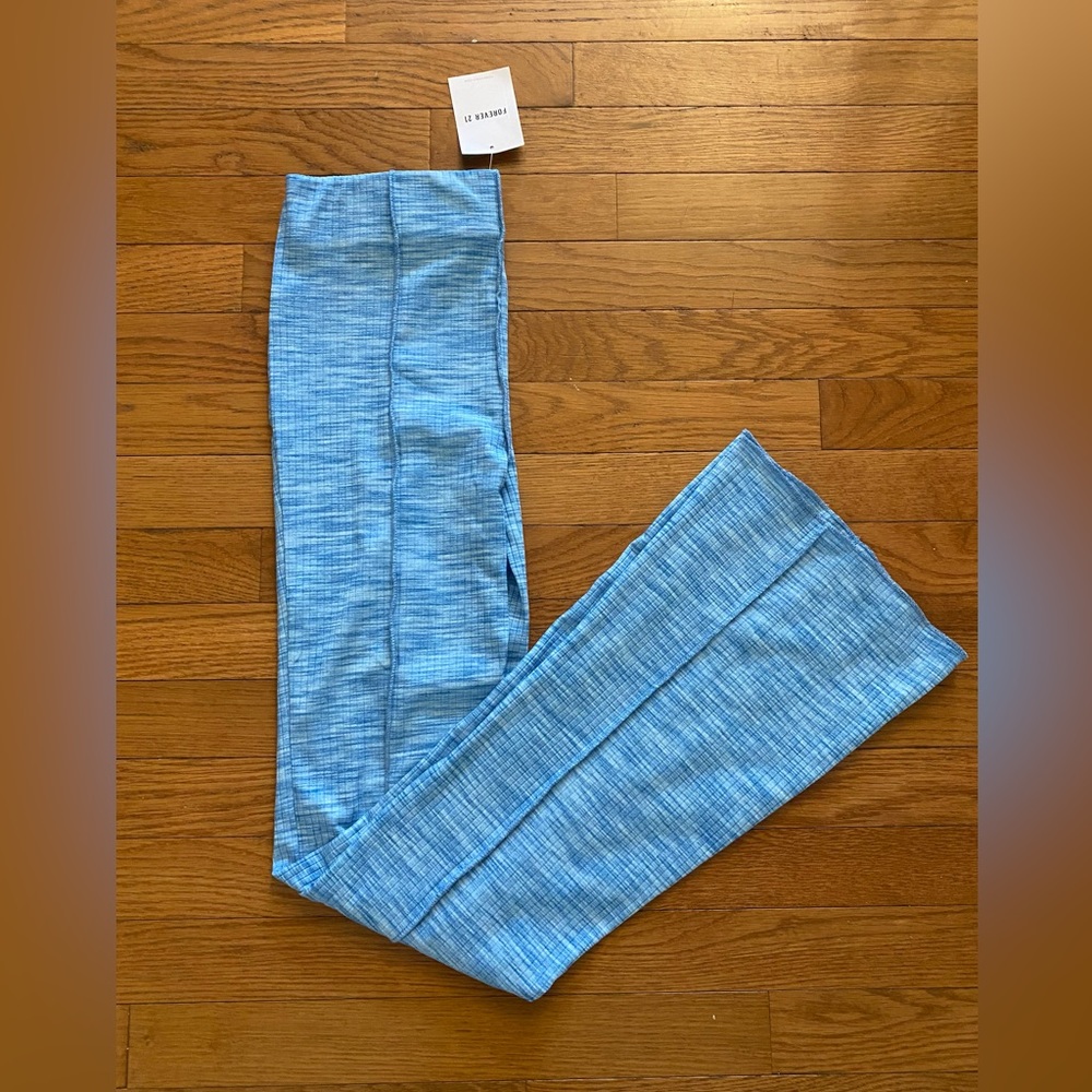 ✨NWT✨ Y2K Mid Rise Exposed Seam Flare Pants in Heathered Blue